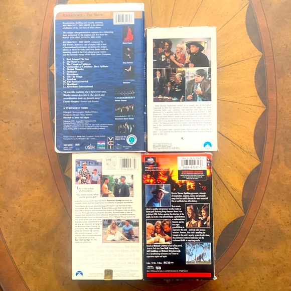 VHS 4films Riverdance Forest Gump Jurassic Park Trading Places - Picture 2 of 2